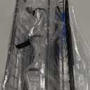 Hair Dryer Holder Wall Mounted, Adheisve Hair Styling Tool Organizer for hair Brush/Appliance Wall Mount with 4 Tier Shelf Basket Hooks Blow Dryer and Straightener Holder for Bathroom(Black)