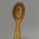 Bamboo Brush for Hair Growth  Natural Bristle Brush w/Wooden Paddle for Detangling, Reducing Breakage & Scalp Massage - For Thick, Thin, Curly, Dry, Wet Hair - Ergonomic Handle Ideal for Women & Men