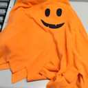 XFGLCK Toddler Kids Girls Boys Halloween Costume Hooded Ghost Cloak +Black Pant Funny Cosplay Outfit (4-5 Years, Orange)