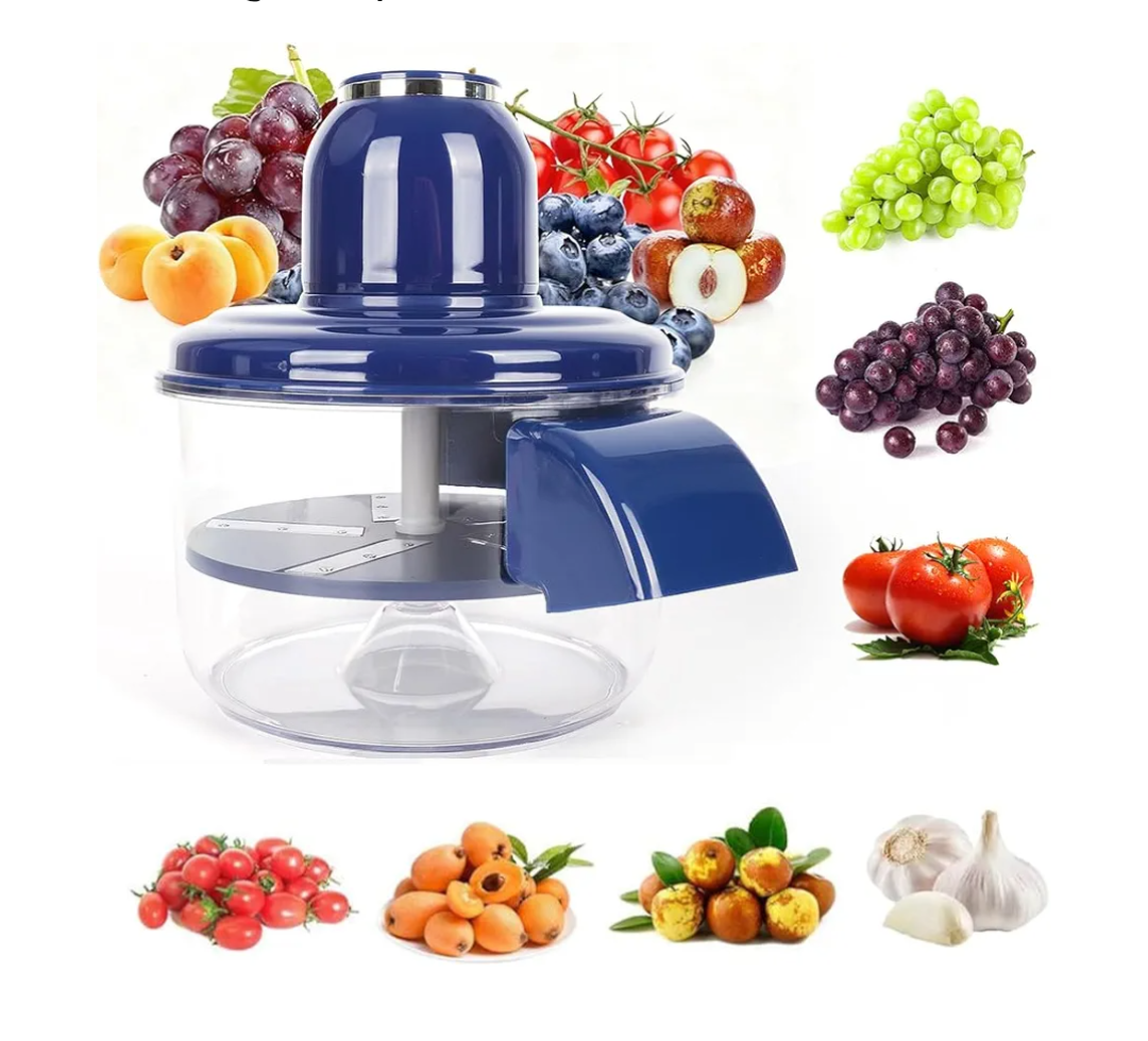 Automatic Grape Peeler Machine, Electric Garlic & Cherry Tomato Peeler Skin Remover Tool for Small Fruits, Effortless Peeling for Home Kitchen (Blue-1PC)