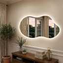 Irregular Backlit Mirror with Lights 20"x36" Asymmetrical Cloud Mirror Led Bathroom Vanity Mirror for Wall Abstract (Horizontal/Vertical)