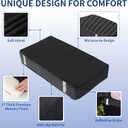 Knee Scooter Pad Cover with 2'' Removable Highly Resilient Comfort Memory Foam Cushion - Knee Walker Accessory for Roller - Universal Fit Most Models