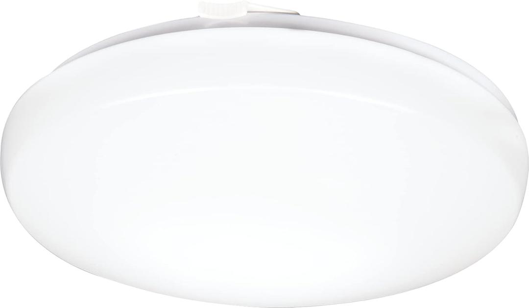 Lithonia Lighting 14 Inch Round LED Flush Mount Ceiling Light, Low Profile Modern Ceiling Light Fixture, 4000K Cool White Color Temperature, Dimmable, White (FMLRL 14 20840 M4)