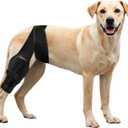 Dog Knee Brace for ACL Tear Adjustable ACL Knee Brace for Dogs Front or Rear Leg, Hip Dysplasia, Arthritis, Ligament Injuries Leg Support Brace for Canine Recovery (L)