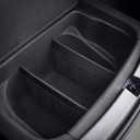 KMMOTORS Sub Trunk Divider of under-floor Compatible for Model Y, Model 3 (2017-2023)  Hidden Trunk Organizer  Dividers with Mesh Pockets for Storage Separation (Set of 2) (Black)