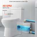VEVOR 900W Macerator Pump, 48 GPM Flow, 40 ft/12 m Head, Macerator Sewerage Toilet Pump with 4 Water Inlets, Waste Water Disposal Upflush Machine for Toilet, Basement, Shower, Sink, Laundry, Bathtub