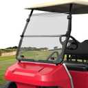 10L0L Golf-Cart-Windshield for Club Car DS 1982-2000.5 Gas & Electric Models Replacement with Tinted UV Protection Impact Resistant Acrylic Lightweight and Foldable Golf Cart Front Windshield (Clear)