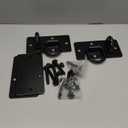 2 Pack Tractor Bucket Hooks with Tie Down Ring, Grade 70 Forged Steel Bolt On Grab Hook Tow Hook Mount with Backer Plate, Work Well for Tractor Bucket, RV, UTV, Truck, Max 15,000 lbs Black