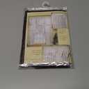 Today's Curtain, Silhouette Stripe Sheer Swag 38", Chocolate, 60" W x 38" L