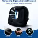 Sondor Travel Cushion,Air Seat Cushion,Evolution Cushion Portable & Lightweight Inflatable Seat Cushion - Ideal for Airplane Chairs, School Bleachers, Stadium Seats, and Wheelchairs