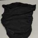 Milumia Women's Sheer Mesh Top Ruched See Through Tank Crop Top Rave Outfits (S, Black)