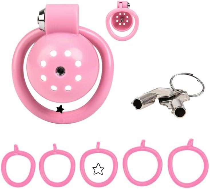 Pink Pot Lid Sports Cage, 5 Interchangeable Rings, Paired with Silver Material Tube, Professional Protection, Will Not Fall Off