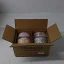 Ceramic Bowl with Lid: Microwave Safe Soup Containers Set of 4 for Meal Prep, Cereal, Salad, Picnic, Camping, Office Lunch, Kitchen Food Storage - 5 Inch, 20 oz, Design B