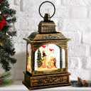 Musical Lighted Snow Globe with Snowman & Cardinal, 6H Timer, USB&Battery Operated, Clear Plastic Classic Snow Globe for Christmas Decoration and Gifts