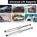 8 Inch 250N / 55Lbs Universal Lift Supports Struts Shocks Gas Spring Silver - Compatible for RV Car Boat Bus - Set of 2