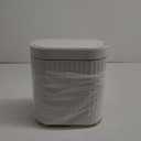 ELPHECO Automatic Motion Sensor Trash Can - 2 Gallon Slimline for Bathroom, Bedroom, Kitchen, Office - White with Gold Trim