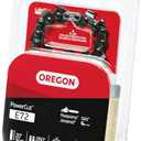Oregon E72 PowerCut Replacement Chainsaw Chain for 20-Inch Guide Bars, 72 Drive Links, Pitch: 3/8", .050" Gauge Grey