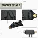 EGR Valve Pressure Feedback Sensor Compatible for 1994-2010 Ford Lincoln Mazda VP8, Mercury Lincoln Town Car Mazda Truck Replacement for F77Z-9J460-AB DPFE15