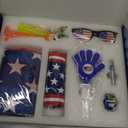 Soccer Fan Gear Set for 2026 World Tournament, Soccer Party Favors Kit with Flag,Scarf, Face Paint, Clapper, Horn&Glasses,Supporter Accessories for Game Day, Sports Event, Gift