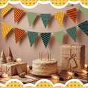 Lewtemi 3 Pcs Retirement Party Decoration 49 ft Colorful Vintage Pennant Banner Flags Vintage Birthday Party Decor Pennant Triangle Banner Hanging Decoration for Office Retired Farewell Decor