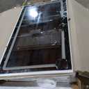 DWVO Makeup Vanity with LED Mirror and Charging Ports, 10-Drawer Vanity Set with Glass Top, Hair Dryer Holder, 3 Adjustable Light Colors, and Hidden Storage Stool