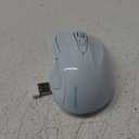 TECKNET Wireless Mouse, 2.4G Ergonomic Optical Mouse, Computer Mouse for Laptop, PC, Computer, Chromebook, Notebook, 6 Buttons, 24 Months Battery Life, 4000 DPI, 6 Adjustment Levels (Lightblue)