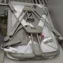 Fodoss Bedside Bassinet for Baby with Wheels, All Mesh Bedside Crib with Storage Basket, Hight Adjustable and Easy Assembly (Light Grey Tweed)