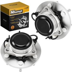 515054 Pair Front Wheel Bearing Hub Compatible with RWD 99-04 Silverado 1500 Sierra 1500, 00-06 Tahoe Suburban 1500 Yukon Escalade, 02-06 Avalanche 1500,Express Savana 1500 2500 6Lug w/ABS 2pcs