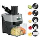 Hiteemer 5-In-1 Electric Vegetable Chopper, Commercial Vegetable Slicer