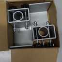 Desunqin 2PCS Pontoon Boat Flag Pole Mount for 0.9" Flag Pole, 2" Square Rail, Adjustable, Heavy Duty, Anti Scratch Nut