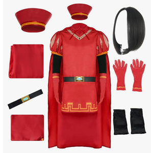 Anime Costume Cosplay Outfit Cloak Cap Suit with Wig Size S