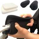 Fanwer Walker Handle Cushions - Padded Hand Covers, Soft Cushion Padding for Rolling Wheelchair, Walker, Crutch Pads, Walker accessories, Walker Hand Grips for Seniors