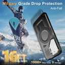 for Samsung Galaxy S25 Plus Case,S25 Plus Case with Camera Cover Stand [Compatible with MagSafe] Heavy Duty Drop Shockproof Slim Protection Rugged Magnetic Phone Case for Galaxy S25+ 6.7,Black