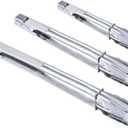 HINMAY Stainless Steel Spring Locking Food Tong Set Utility Metal Tongs for Serving Cooking Grilling and Barbeque (9 12 14 Inch 3 Pieces)