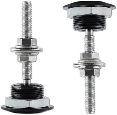 LEONTOOL 2 Pack Quick Release Bumper Latch License Plate Lock Clip 1.2in/30mm Diameter Universal Aluminum Vehicle Hood Pins, Push Button Bonnet Car Hood Pin Lock Clip Kit for Bumper Hood License Plate