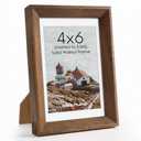 18x24 Poster Frame, Soild Wood Picture Frame with Mat to 16x20, Wall Frame