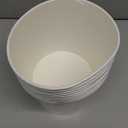 Hoolerry 15 Pack 85 oz Paper Bucket Cardboard Food Bucket Bulk Disposable Food Container for Birthday Party, Wedding, Baby Shower, Event Gather Party Supplies (White)