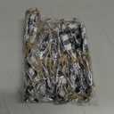 WILLBOND 12 Pieces Buffalo Plaid Bows Burlap Decorative Velvet Bows for Wreaths for Gift Wrap Christmas Party Decoration(Black and White,4 x 4 Inch)