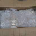 8 Pcs 10 inch White Decorative Candle Lantern Bulk for Wedding Centerpieces White Lanterns with LED Flameless Candle Indoor Outdoor Battery Powered Hanging Lights for Wedding Party