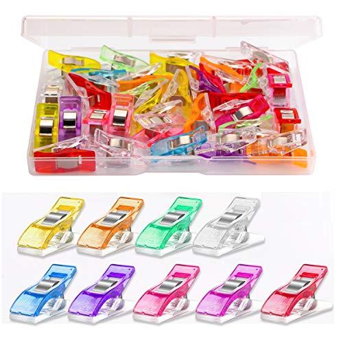 Multipurpose Sewing Clips 30 Pcs Premium Quilting Accessories - Assorted Colors Fabric Clips for Sewing Supplies and Crafting Tools