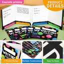 Kisston 12 Pcs Writing Folders with Pockets Bulk Writing Process 4 Pocket Folders Classroom Teaching Supplies for Students Teacher Classroom Kids (Colorful)