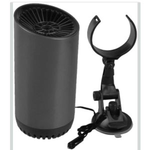 Riloer Portable Car Heater Defroster, 180° Rotating Windshield Defogger, 12V 150W Vehicle Warmer Cooler Fan with Thermostat, Plugs into Cigarette Lighter USB for Car SUV Truck RV Trailer