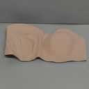 OEAK Womens Strapless Bras Push Up Bandeau Bra Non Slip Wireless Supportive Padded Bras Seamless Comfortable Tube Bra size Xl