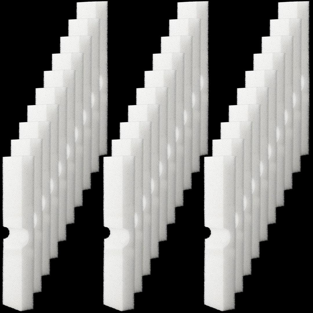 Aquarium Foam Filter Pads Compatible with Fluval Fx4, Fx5, Fx6 Cartridge Filters 30ppi Replacement White Pads(30 Packs)