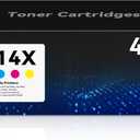 414X Toner Cartridges Color Laser Jet Pro MFP M479fdw M454dw Compatible for HP 414A 414X Toner Cartridge Work for Pro M479fdw M454dw M479fdn M454dn Enterprise M480f M455dn Printer 4 Pack(1BK+1C+1M+1Y)
