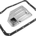ACROPIX AW450-43LE Automatic Transmission Filter Kit CVT Oil Cooler Filter Oil Pan Gasket Kit Fit for Isuzu NPR 1998-2006 No.8972020670 - Pack of 2