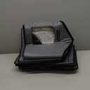 Rest-Eazzzy Cat House for Outdoor Cats, Weatherproof and Insulated Feral Cat House with Mat and Clip, Easy to Put Together, Selfwarming Cat Shelter for Winter(Grey, Waterproof House-L)