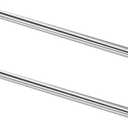GeilSpace 3/4" OD 304 Stainless Steel Round Tube, 36 inch Length Industrial Metal Pipe, Weldable and Cuttable Smooth Steel Tubing for DIY Furniture, Industrial Decor and Construction (2 Pack)