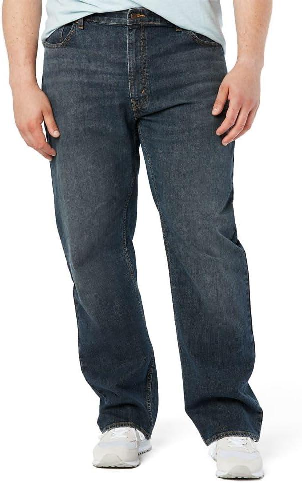 Levi Strauss Signature Gold Men's Regular Fit Jean Pants, Size 46 x 30 (Blue)