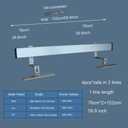 Solar Panel Mounting Bracket Kit System to Metal Roof Sloped or Flat Pitched Tile Shingle Roofs for 1-2pcs Solar Panels with End Cap